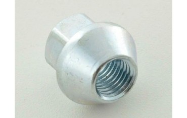 Single wheel nut length 34mm conical collar M12x175 silver