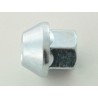 Single wheel nut length 34mm conical collar M12x175 silver