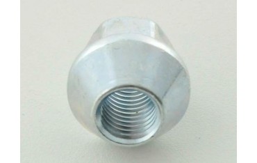 Single wheel nut length 34mm conical collar M12x175 silver