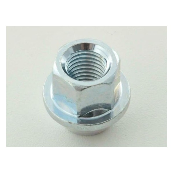 Single wheel nut length 34mm conical collar M12x175 silver