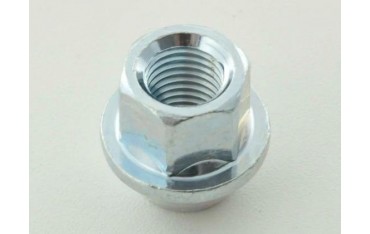 Single wheel nut length 34mm conical collar M12x175 silver