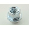 Single wheel nut length 34mm conical collar M12x175 silver
