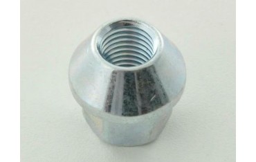 Single wheel nut length 34mm conical collar M12x175 silver