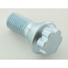 Single wheel bolt shaft length 21mm tapered collar short head silver M12x15