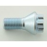 Single wheel bolt shaft length 21mm tapered collar short head silver M12x15