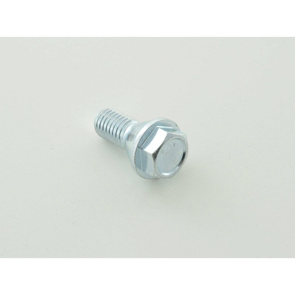 Single wheel bolt shaft length 21mm tapered collar short head silver M12x175