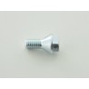 Single wheel bolt shaft length 21mm tapered collar short head silver M12x175