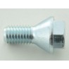 Single wheel bolt shaft length 26mm tapered collar short head silver M12x175