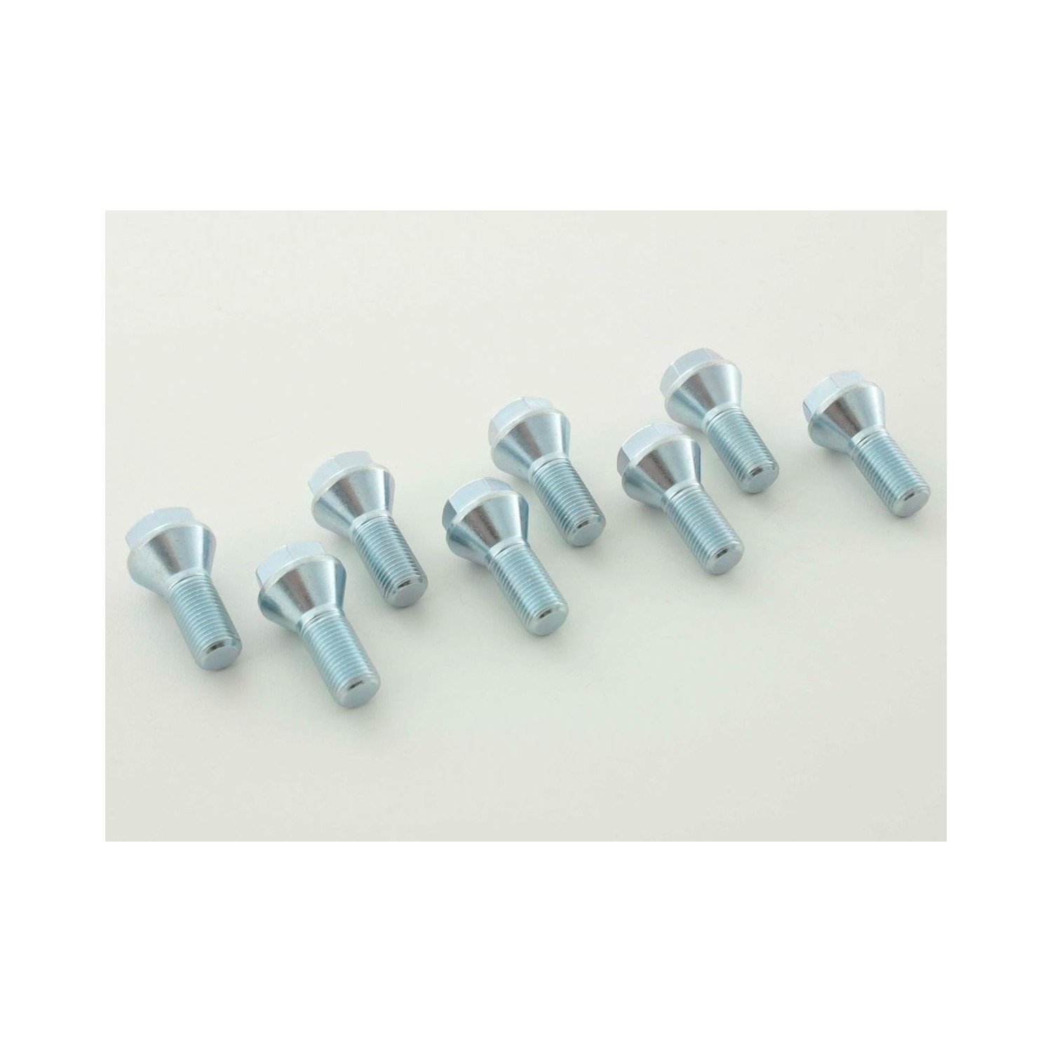 Wheel bolt set 8 pcs Shank length 25mm tapered collar short head M14x15x25