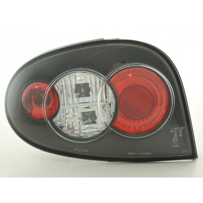 Taillights set Renault Megane 3 door Type DABALAKAEA 99 02 black