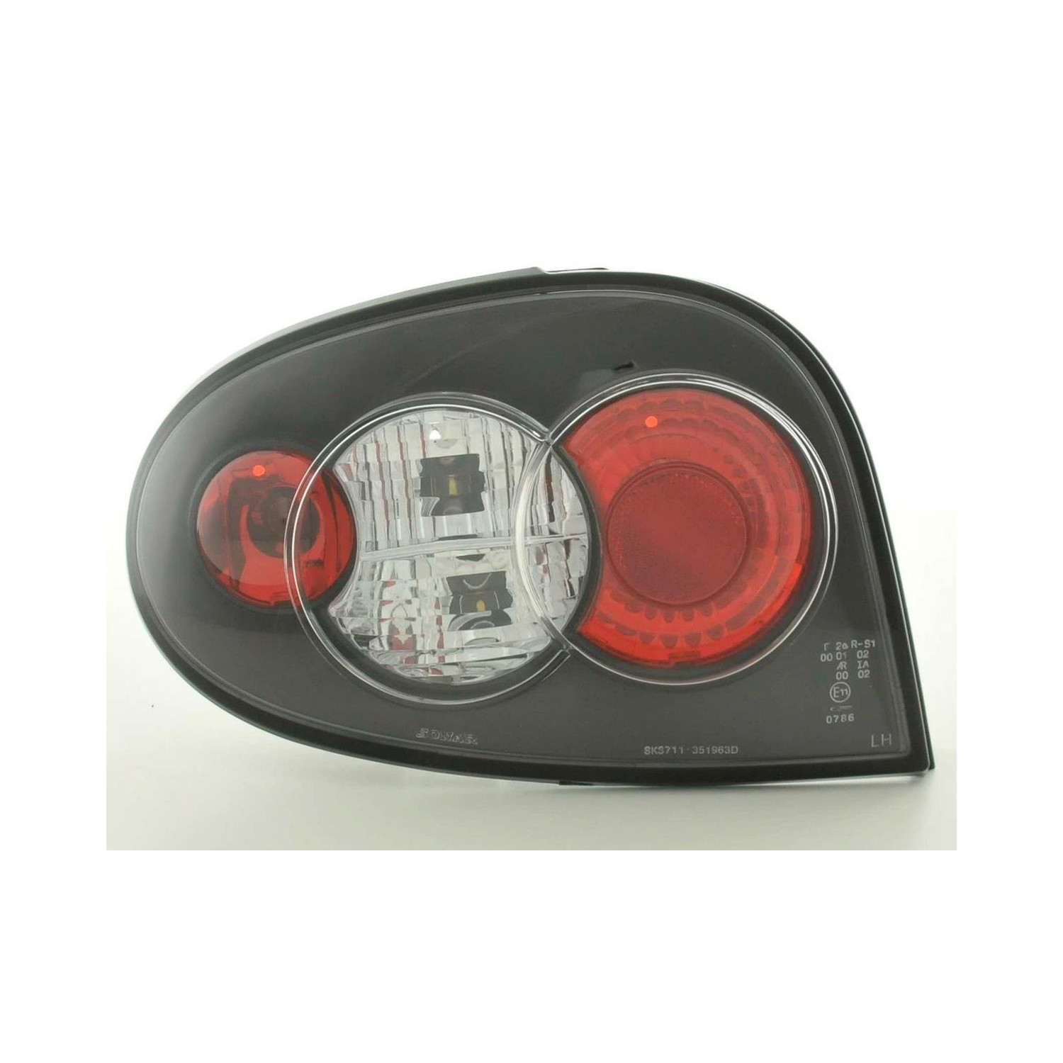 Taillights set Renault Megane 3 door Type DABALAKAEA 99 02 black