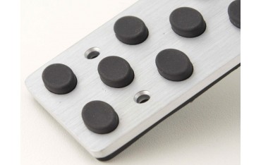 FK aluminum pedals pedal set 3 piece Mercedes Benz C E S Class pedal cover car pedals rubber studs