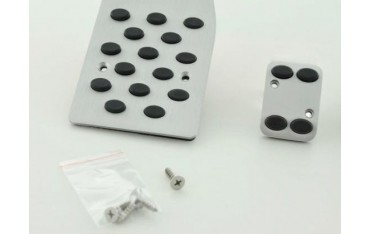 FK aluminum pedals pedal set 4 piece Mercedes Benz C E S Class pedal cover car pedals rubber studs