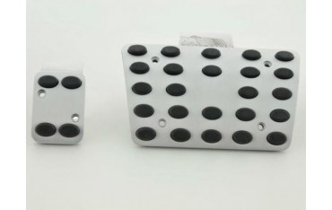 FK aluminum pedals pedal set 4 piece Mercedes Benz C E S Class pedal cover car pedals rubber studs