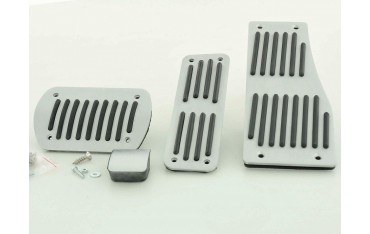 FK aluminum pedals pedal set 4 piece Mercedes Benz C E S class pedal cover car pedals striped design