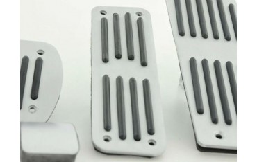 FK aluminum pedals pedal set 4 piece Mercedes Benz C E S class pedal cover car pedals striped design