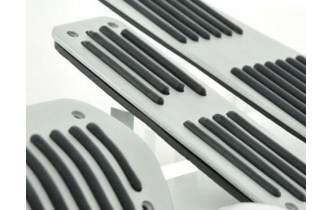 FK aluminum pedals pedal set 4 piece Mercedes Benz C E S class pedal cover car pedals striped design