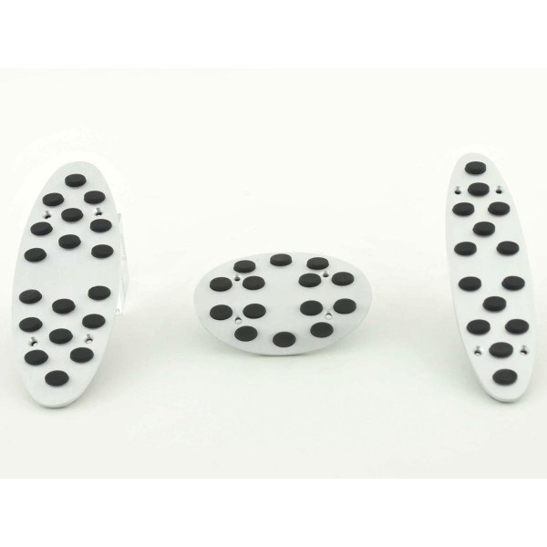 FK aluminum pedals pedal set 3 piece Mini Cooper pedal cover car pedals rubber studs