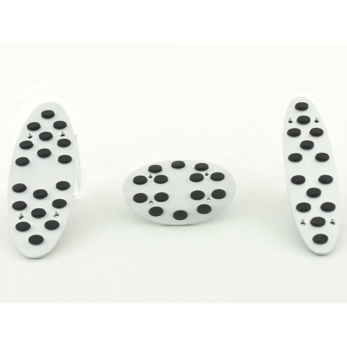 FK aluminum pedals pedal set 3 piece Mini Cooper pedal cover car pedals rubber studs