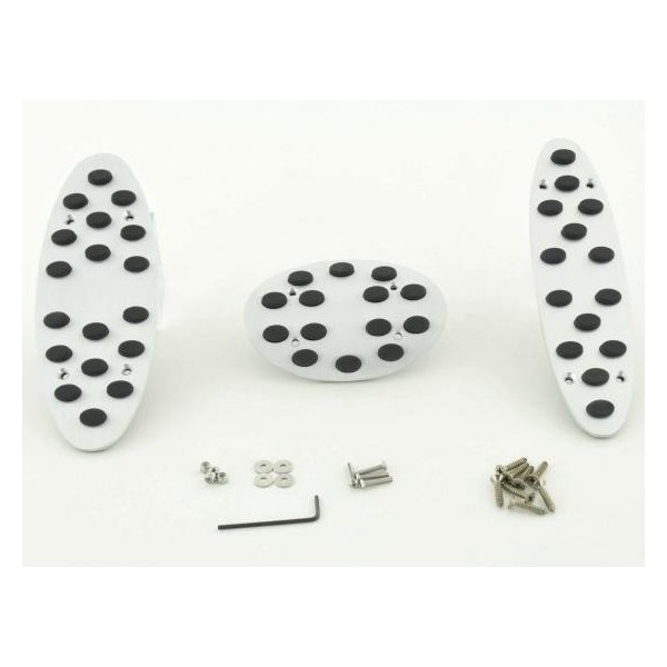 FK aluminum pedals pedal set 3 piece Mini Cooper pedal cover car pedals rubber studs