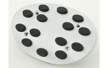 FK aluminum pedals pedal set 3 piece Mini Cooper pedal cover car pedals rubber studs