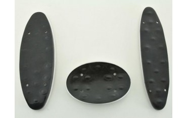 FK aluminum pedals pedal set 3 piece Mini Cooper pedal cover car pedals rubber studs