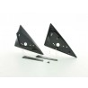 Sports mirror adapter set Audi A5 type B8 2007 black