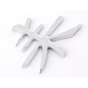 Sticker chrome 3D Car Logo motif Shogun I 75x62 mm chrome