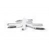 Sticker chrome 3D Car Logo motif Shogun I 75x62 mm chrome