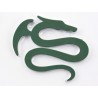 Sticker chrome 3D Car Logo motif Dragon I 75x62 mm chrome