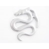 Sticker chrome 3D Car Logo motif Dragon I 75x62 mm chrome