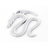 Sticker chrome 3D Car Logo motif Dragon I 75x62 mm chrome