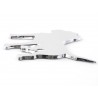 Sticker chrome 3D Car Logo motif Pbull 85x85 mm chrome