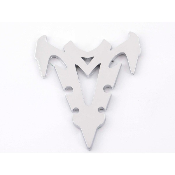 Sticker chrome 3D Car Logo motif Shogun III 70x82 mm chrome