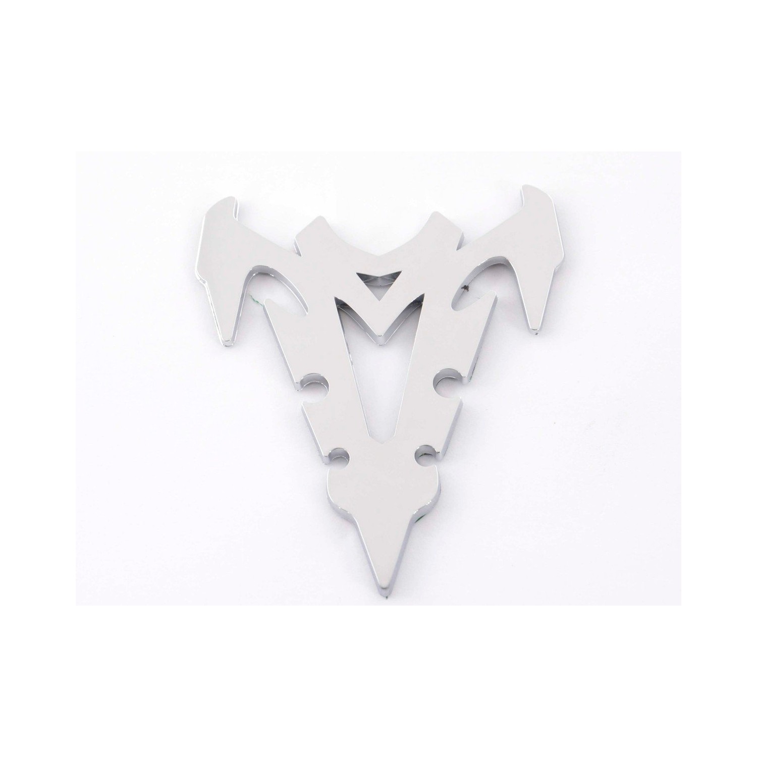Sticker chrome 3D Car Logo motif Shogun III 70x82 mm chrome