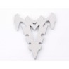 Sticker chrome 3D Car Logo motif Shogun III 70x82 mm chrome