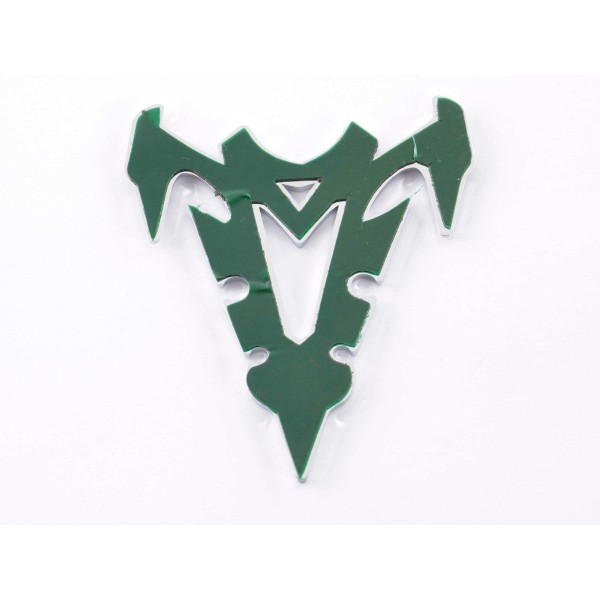 Sticker chrome 3D Car Logo motif Shogun III 70x82 mm chrome