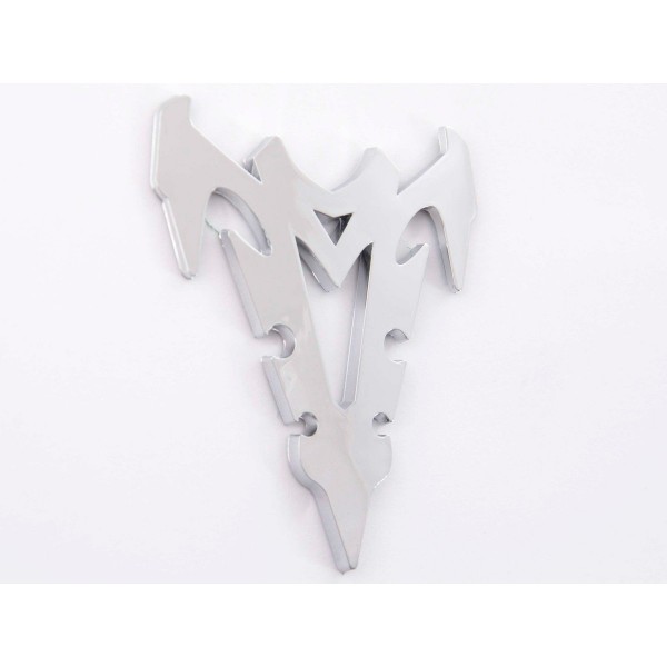 Sticker chrome 3D Car Logo motif Shogun III 70x82 mm chrome