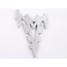Sticker chrome 3D Car Logo motif Shogun III 70x82 mm chrome