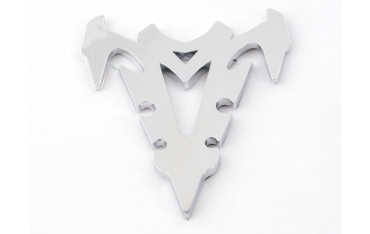 Sticker chrome 3D Car Logo motif Shogun III 70x82 mm chrome