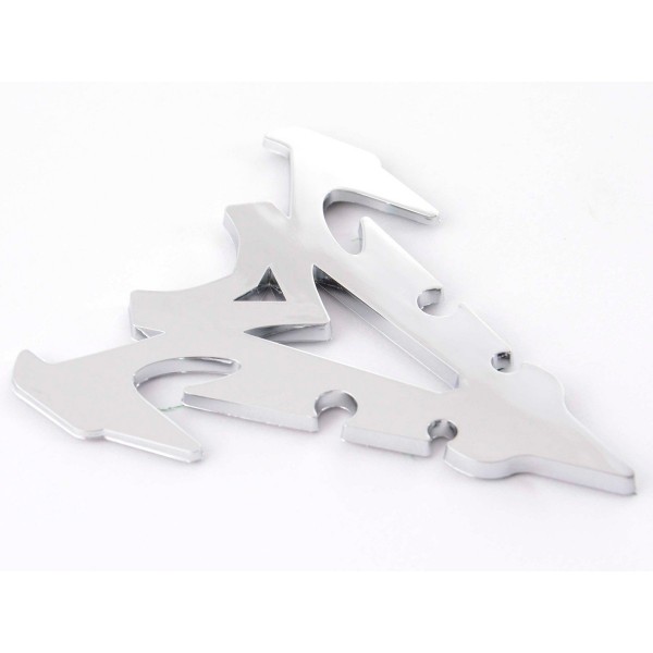 Sticker chrome 3D Car Logo motif Shogun III 70x82 mm chrome