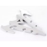 Sticker chrome 3D Car Logo motif Shogun III 70x82 mm chrome