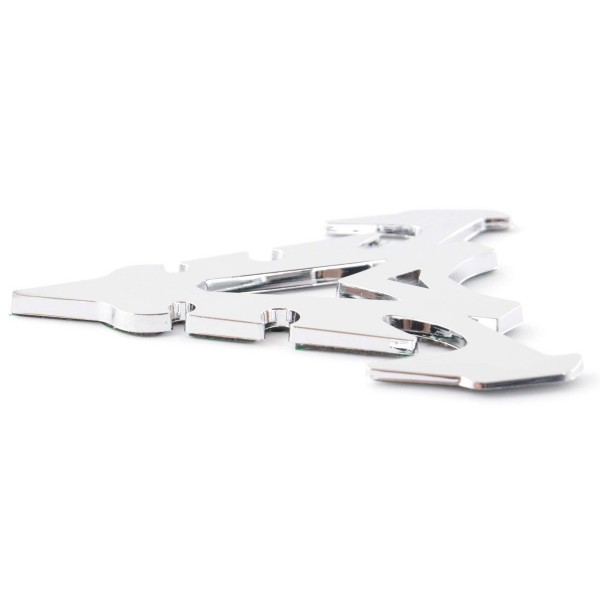 Sticker chrome 3D Car Logo motif Shogun III 70x82 mm chrome