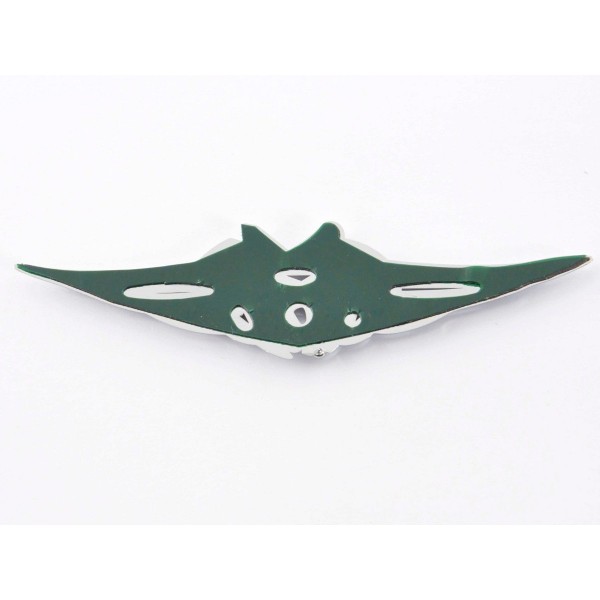 Sticker chrome 3D car logo motif Tribal I 103x26 mm chrome