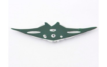 Sticker chrome 3D car logo motif Tribal I 103x26 mm chrome