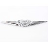 Sticker chrome 3D car logo motif Tribal I 103x26 mm chrome