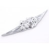 Sticker chrome 3D car logo motif Tribal I 103x26 mm chrome