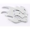Sticker chrome 3D car logo motif Madface 82x58 mm chrome