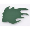 Sticker chrome 3D car logo motif Madface 82x58 mm chrome