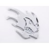 Sticker chrome 3D car logo motif Madface 82x58 mm chrome